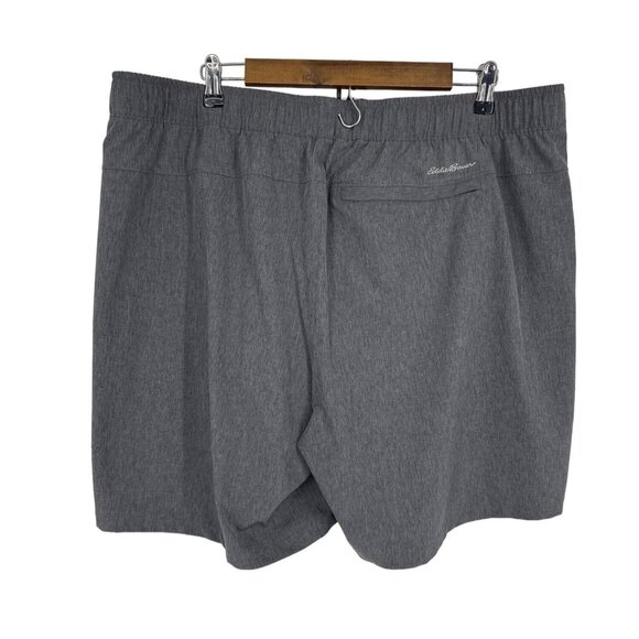 Eddie Bauer Mens UPF 50 Quick Dry Woven Tech Pull-On Shorts Gray Heather Sz XXL - Picture 3 of 10